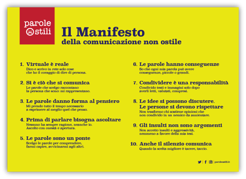 Manifesto della comunicazione non ostile
